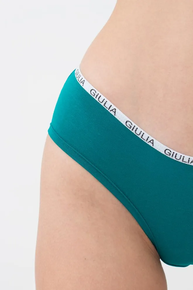 Женские трусы хипстеры Logo 2602/60 Giulia (emerald)