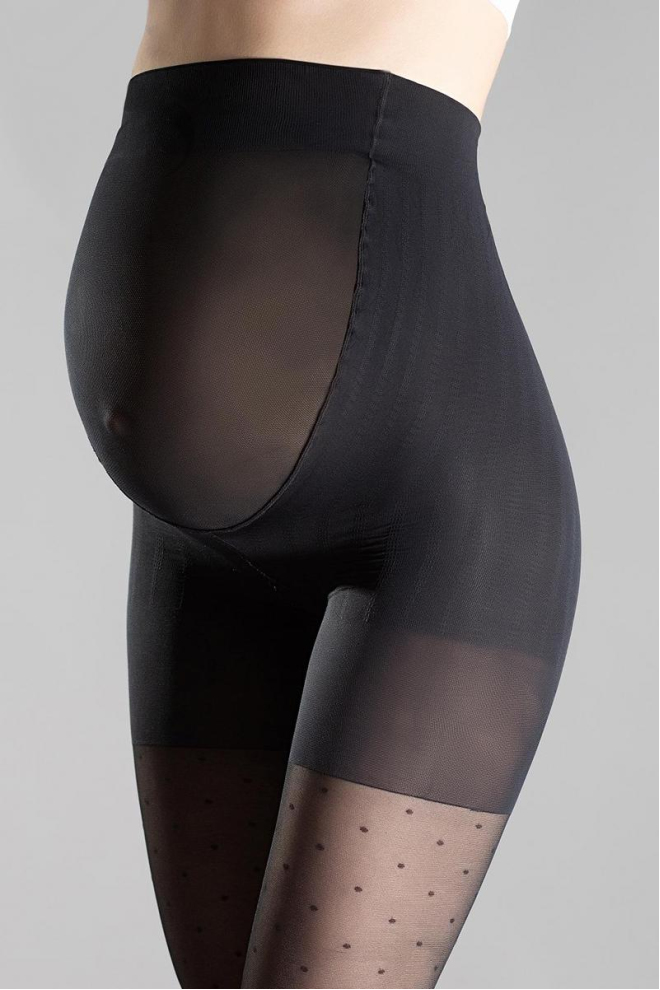 Фантазійні колготки в горох для вагітних Mama 40 amalia 40 model 1 Giulia (nero)