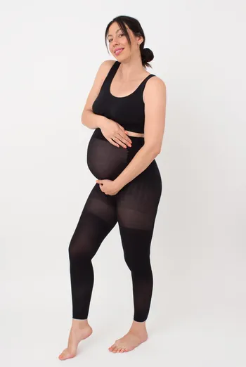 Безшовні легінси для вагітних Mama leggy tights Giulia (nero), чорний