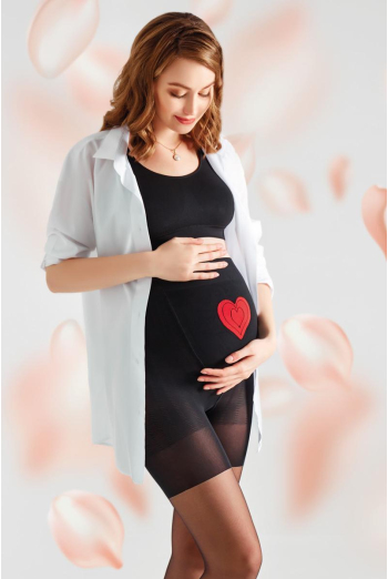 Фантазійні колготки для вагітних Mama love 40 model 2 Giulia (nero) Фантазійні колготки для вагітних Mama love 40 model 2 Giulia (nero)