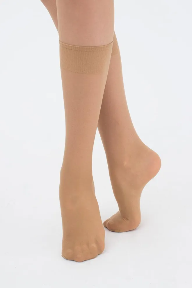 Класичні гольфи Marea 20 den Giulia 2 пари (daino), бежевий