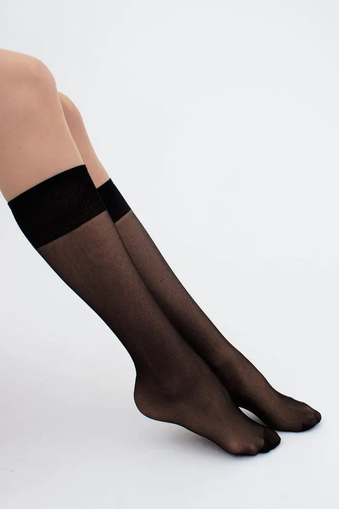 Класичні гольфи Marea 40 den Giulia 2 пари (nero), чорний