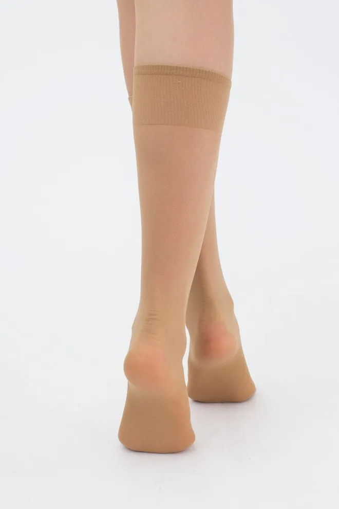 Класичні гольфи Marea 40 den Giulia 2 пари (daino), бежевий