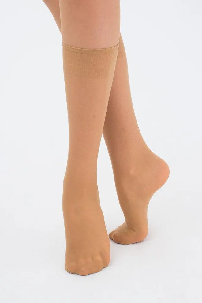 Класичні гольфи Marea 40 den Giulia 2 пари (daino), бежевий