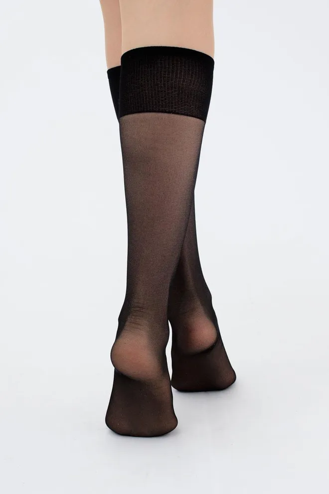 Класичні гольфи Marea 40 den Giulia 2 пари (nero), чорний