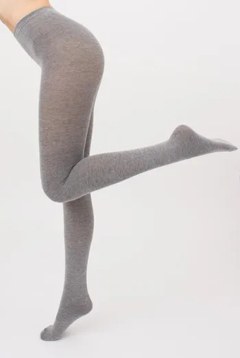 Колготки теплі Melange cotton 200 den Giulia (grey melange)