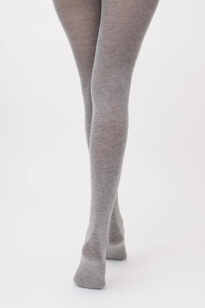 Колготки теплые Melange cotton 200 den Giulia (grey melange)