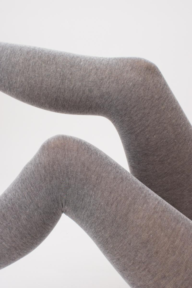 Колготки теплі Melange cotton 200 den Giulia (grey melange)