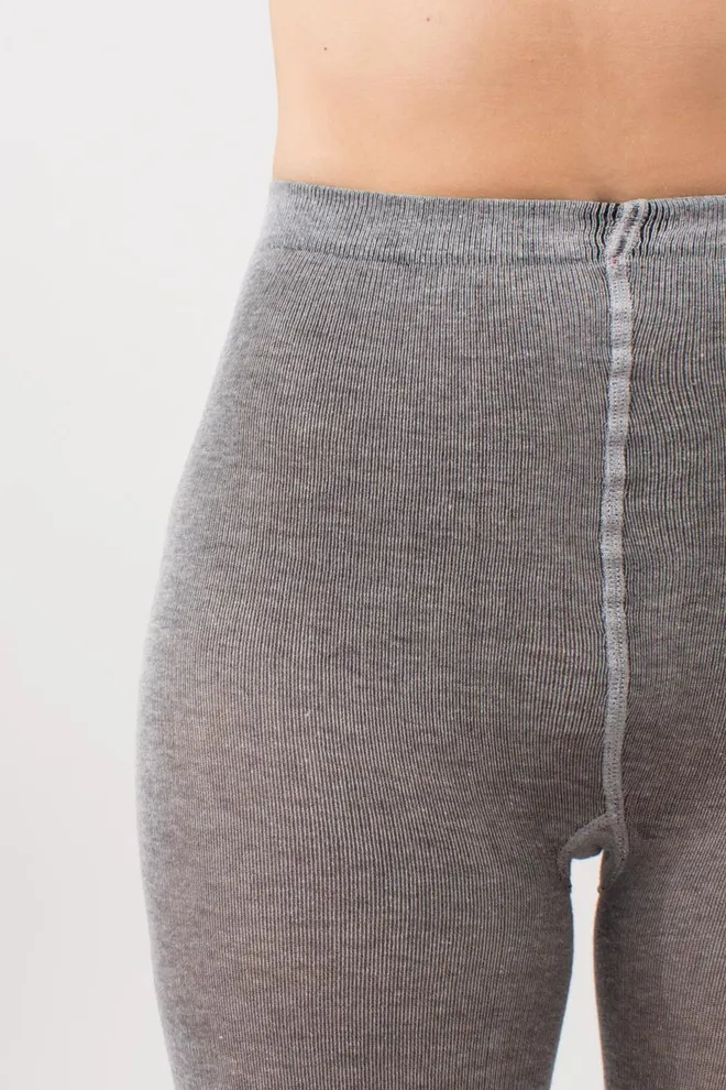 Колготки теплые Melange cotton 200 den Giulia (grey melange)
