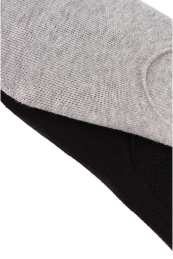 Шкарпетки слідки чоловічі Mf1 classic Giulia 2 пари (black/light grey melange)