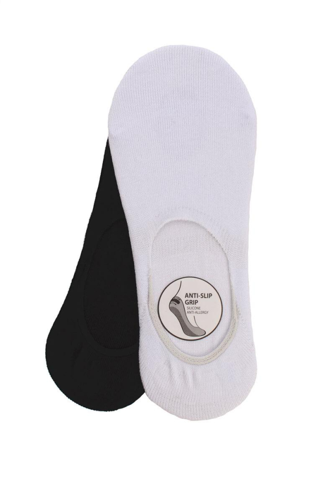 Шкарпетки слідки чоловічі Mf1 classic Giulia 2 пари (black/white)