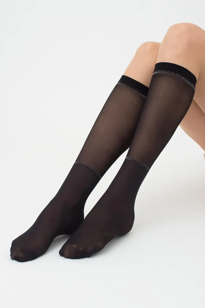 Жіночі блискучі гольфи Mg1 Giulia (nero)