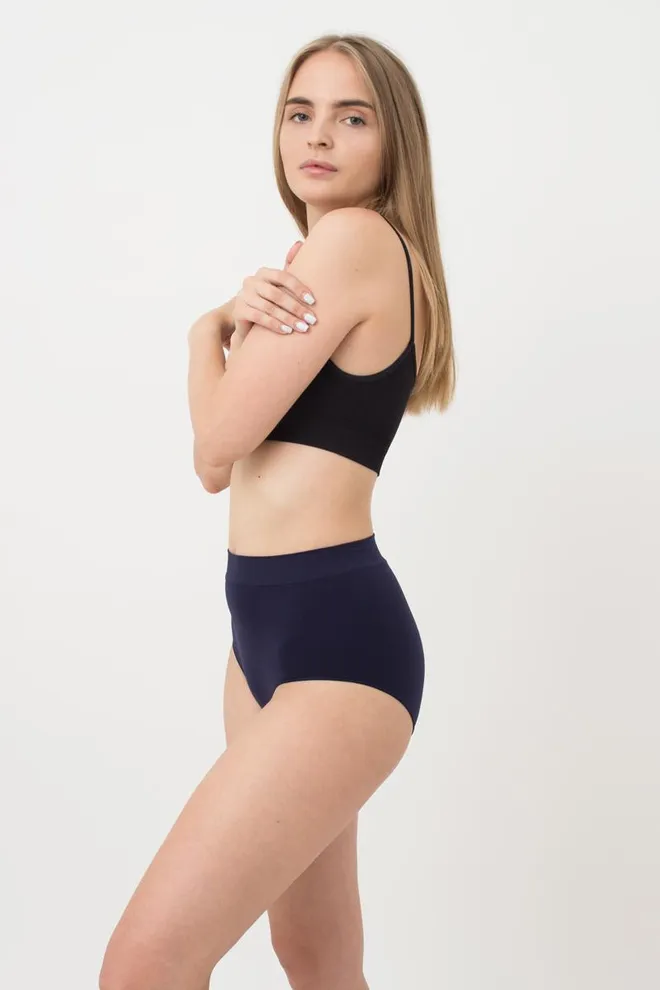 Бесшовные трусики Midi briefs color Giulia (deep navy)