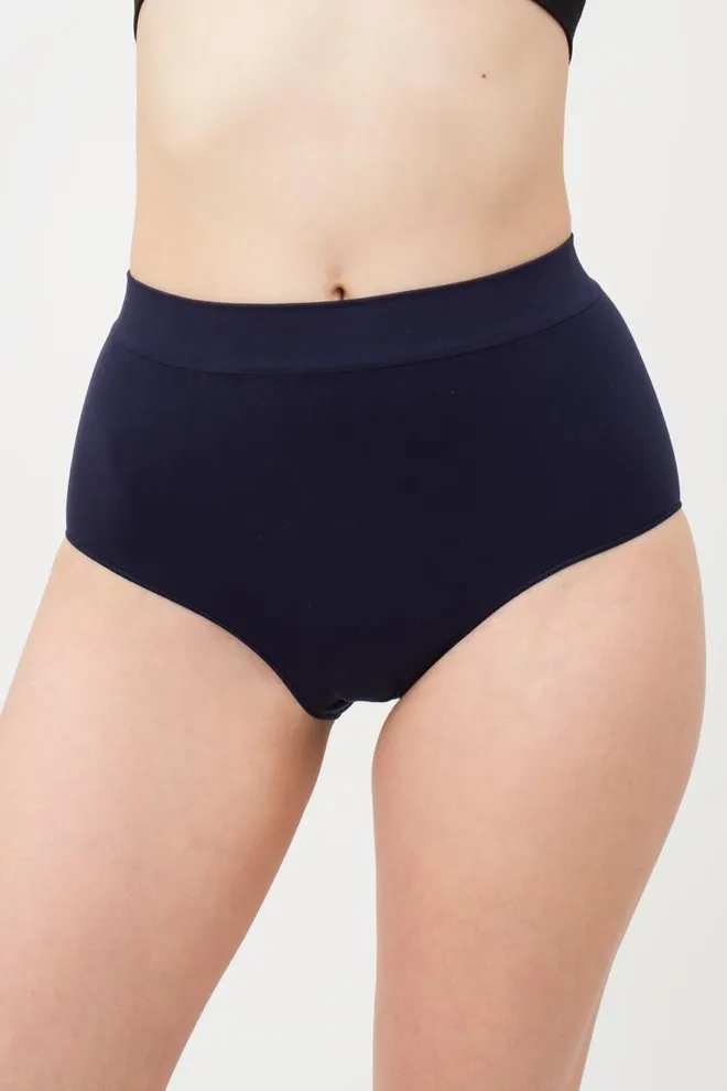 Бесшовные трусики Midi briefs color Giulia (deep navy)