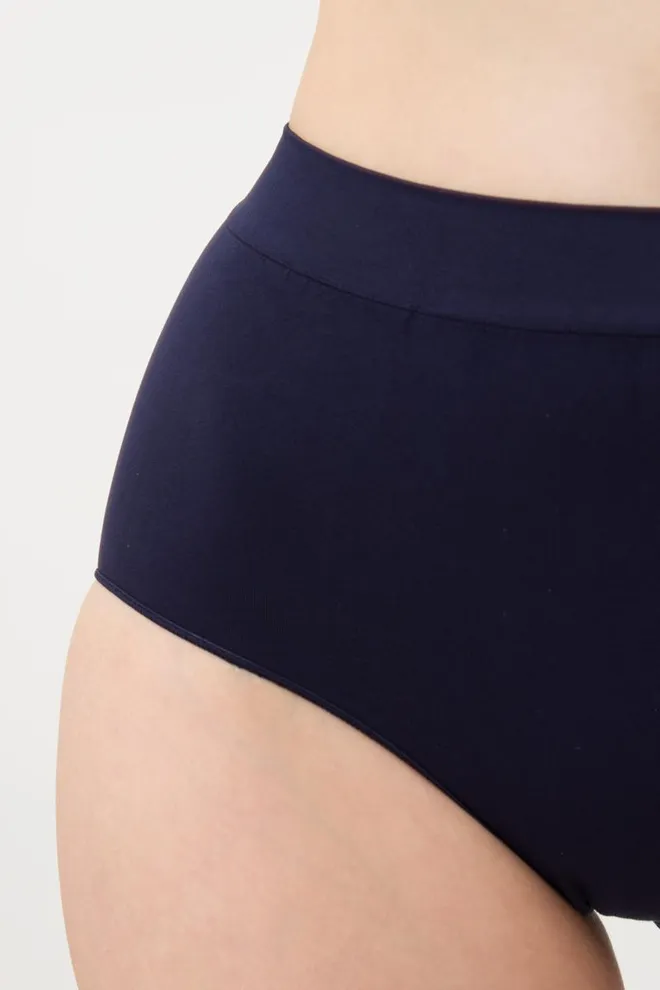 Бесшовные трусики Midi briefs color Giulia (deep navy)