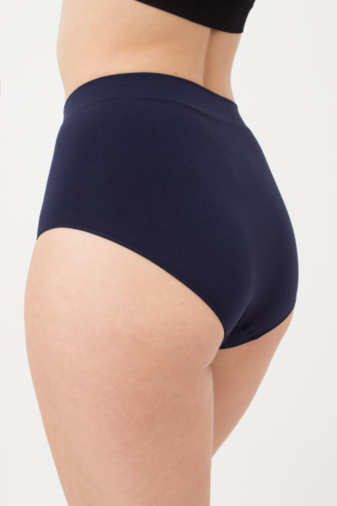 Безшовні трусики Midi briefs color Giulia (deep navy)