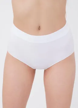 Бесшовные трусики слип Midi briefs Giulia (white)