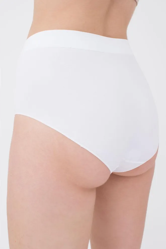Бесшовные трусики слип Midi briefs Giulia (white)