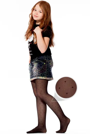 Дитячі колготки в горох Milana 40 den model 1 Giulia (nero)