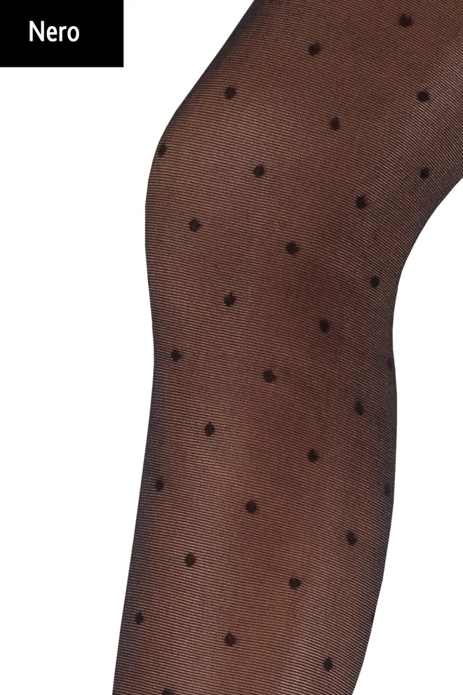 Дитячі колготки в горох Milana 40 den model 1 Giulia (nero)