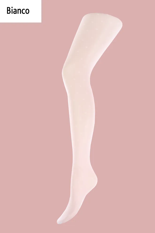 MILANA 40 model 5 Детские колготки с рисунком TM GIULIA  (bianco)