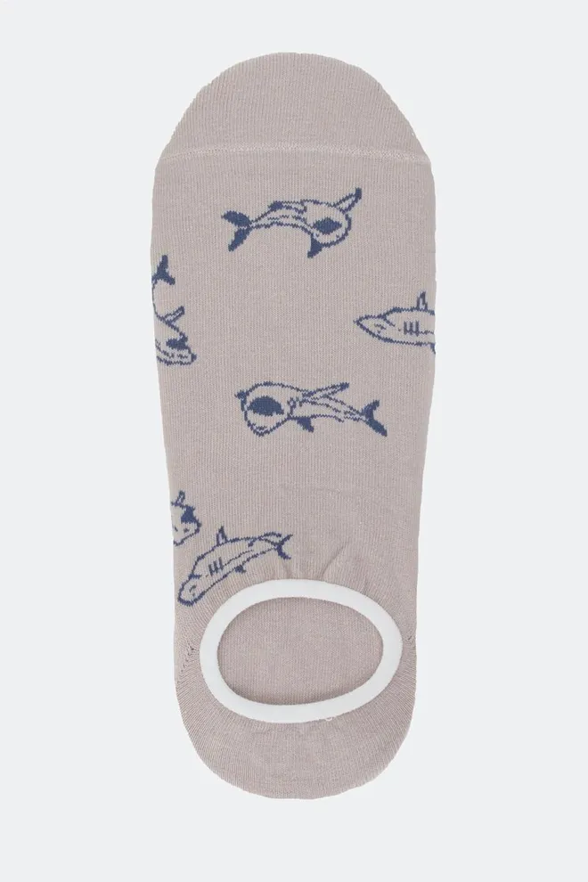 Носки следки мужские с акулами Ms0 marine 010 Giulia (moonlight)