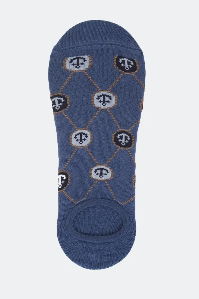 Носки мужские невидимые с якорями Ms0 marine 011 Giulia (jeans)