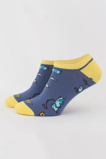 Шкарпетки чоловічі невидимі Ms1 tropic 002 Giulia (jeans)