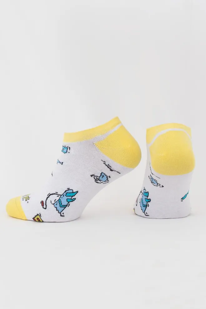 Носки мужские невидимые Ms1 tropic 002 Giulia (bianco)