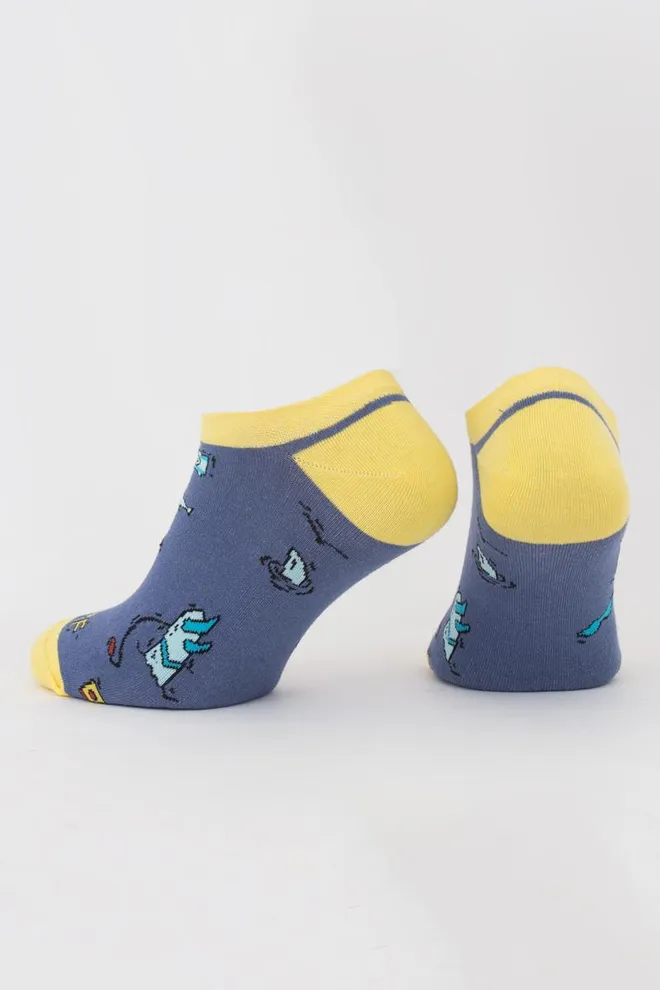 Носки мужские невидимые Ms1 tropic 002 Giulia (jeans)