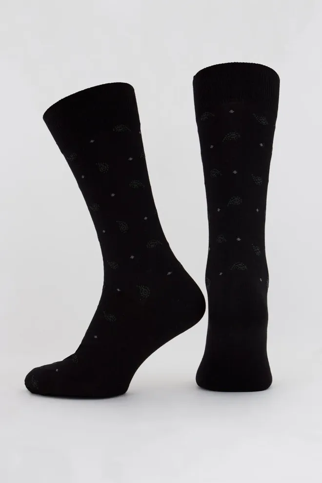 Носки мужские высокие с рисунком Ms3c/sl-305 Elegant Giulia (nero)