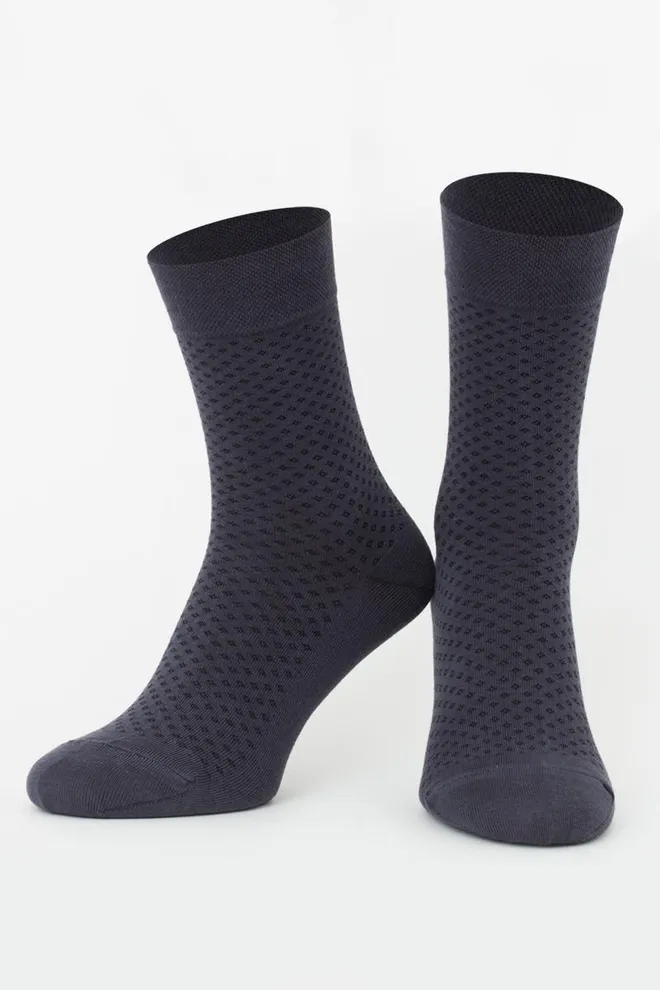 Носки мужские классические с рисунком MS3 Basic 004 Giulia (iron)