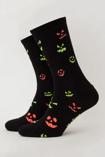 Шкарпетки чоловічі класичні з малюнком Ms3 Halloween 2203 Giulia (black)