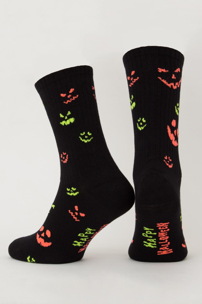 Шкарпетки чоловічі класичні з малюнком Ms3 Halloween 2203 Giulia (black)
