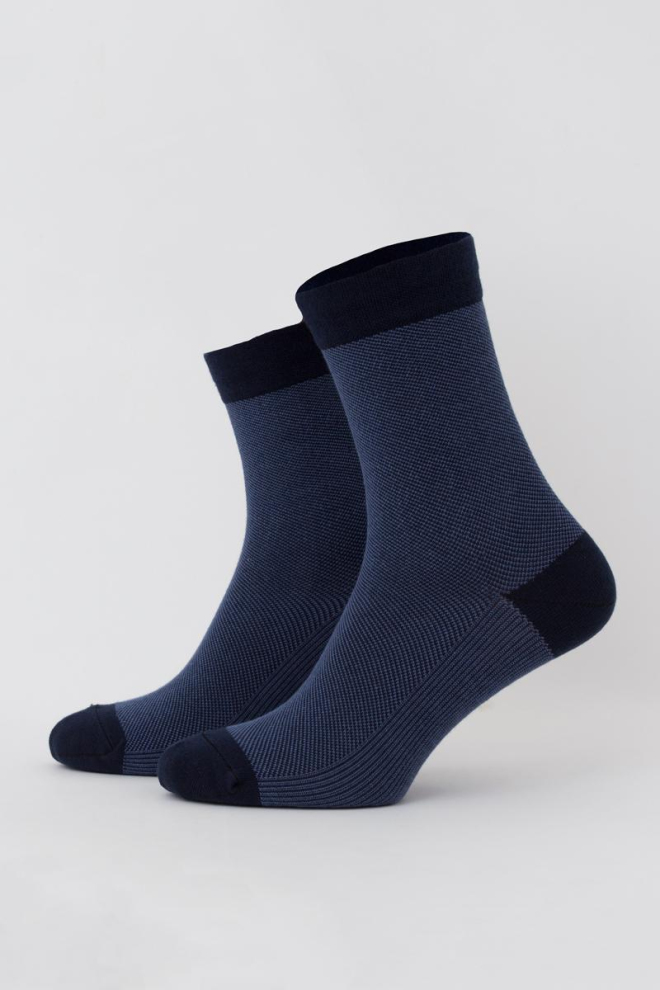 Шкарпетки чоловічі класичні з малюнком Ms3 Jaccard 001 Giulia (dress blue)