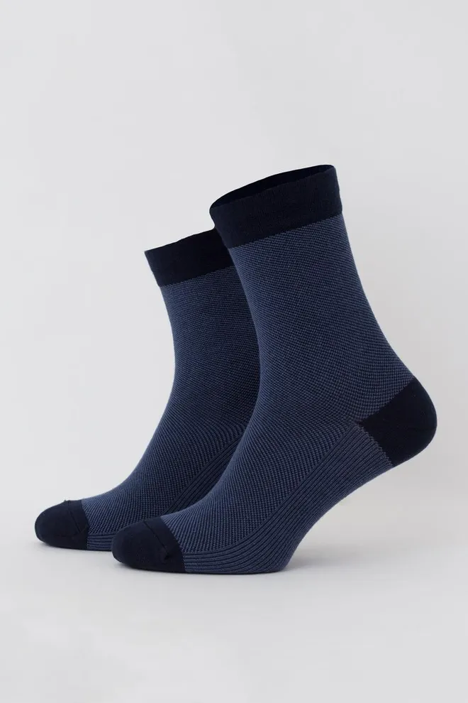 Носки мужские классические с рисунком Ms3 Jaccard 001 Giulia (dress blue)