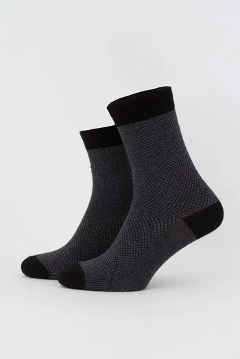 Шкарпетки чоловічі класичні з малюнком Ms3 Jaccard 002 Giulia (black) Шкарпетки чоловічі класичні з малюнком Ms3 Jaccard 002 Giulia (black)