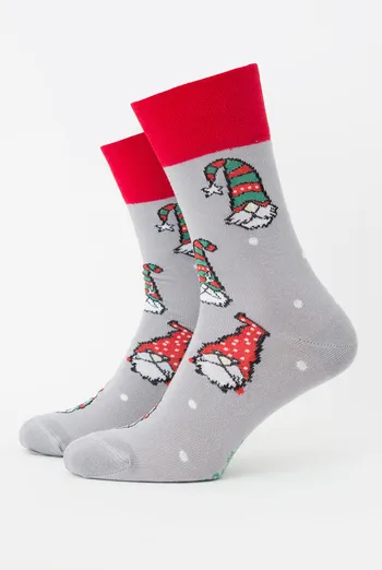 Шкарпетки чоловічі класичні новорічні Ms3 New Year 2303 Giulia (silver) Шкарпетки чоловічі класичні новорічні Ms3 New Year 2303 Giulia (silver)