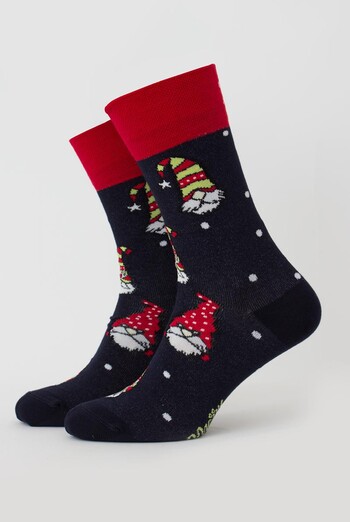 Носки мужские классические новогодние Ms3 New Year 2303 Giulia (navy) Носки мужские классические новогодние Ms3 New Year 2303 Giulia (navy)