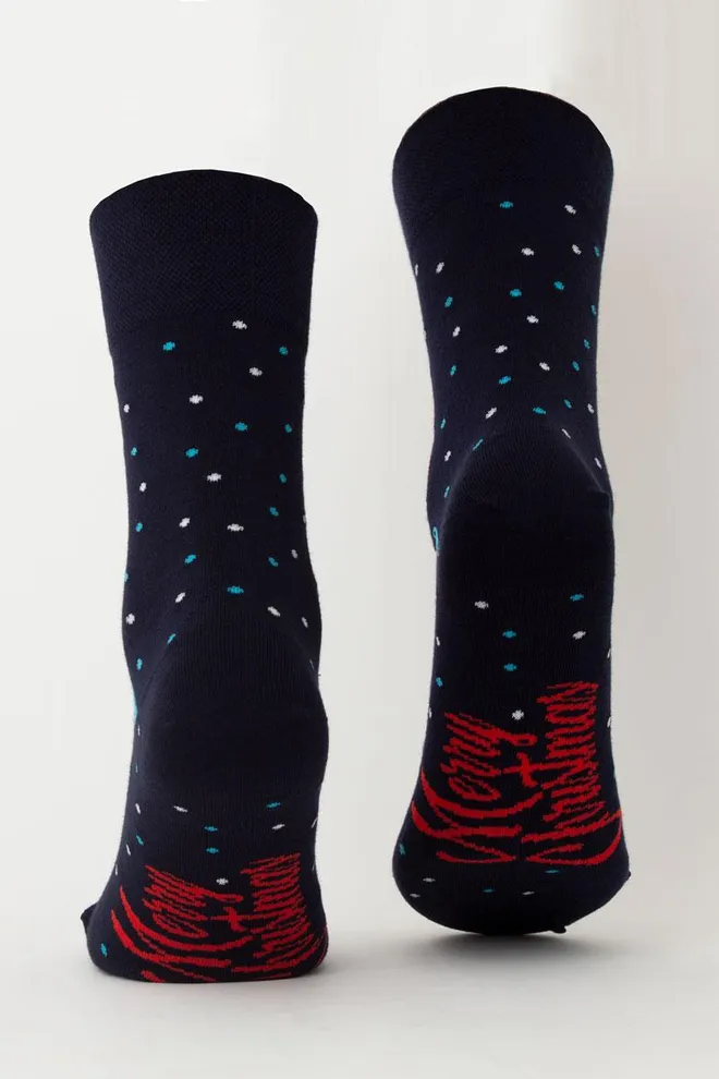 Носки мужские классические новогодние Ms3 New Year 2305 Giulia (navy)