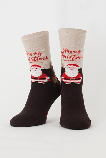 Носки мужские классические новогодние Ms3 New Year 2306 Giulia (caffe) Носки мужские классические новогодние Ms3 New Year 2306 Giulia (caffe)