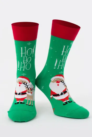 Шкарпетки чоловічі класичні новорічні Ms3 New Year 2406 Giulia (island green) Шкарпетки чоловічі класичні новорічні Ms3 New Year 2406 Giulia (island green)