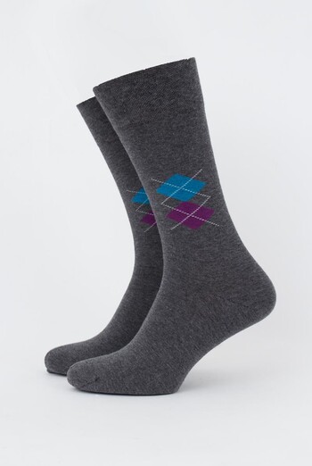 Носки мужские классические Ms3 soft comfort 001 Giulia (dark grey melange) Носки мужские классические Ms3 soft comfort 001 Giulia (dark grey melange)