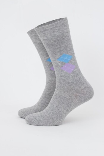 Шкарпетки чоловічі класичні Ms3 soft comfort 001 Giulia (light grey melange)