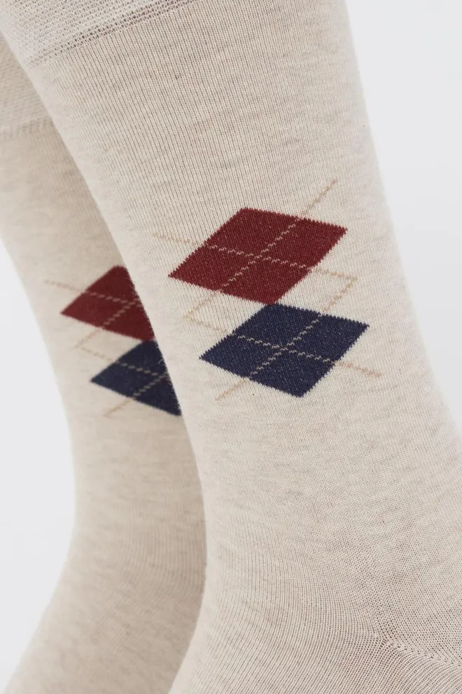 Носки мужские классические Ms3 soft comfort 001 Giulia (panna melange)