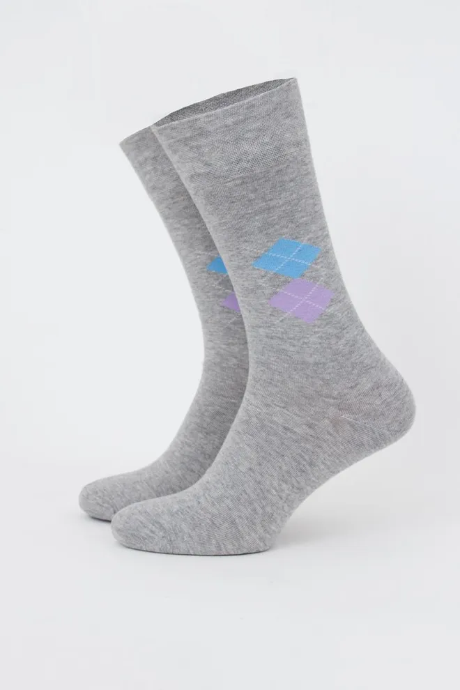 Носки мужские классические Ms3 soft comfort 001 Giulia (light grey melange)