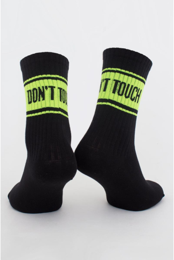 Шкарпетки чоловічі класичні Ms3 soft neon 004 Giulia (black/yellow)