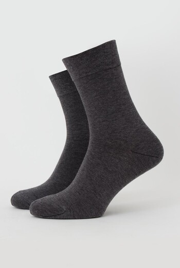 Носки мужские классические Ms3 soft premium classic Giulia (dark grey), серый Носки мужские классические Ms3 soft premium classic Giulia (dark grey), серый