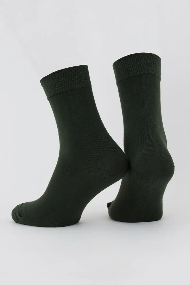 Шкарпетки чоловічі класичні Ms3 soft premium classic Giulia (khaki)