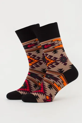 Шкарпетки чоловічі бововняні з орнаментом Ms3 Soft Ukr 003 Giulia (chantarel) Шкарпетки чоловічі бововняні з орнаментом Ms3 Soft Ukr 003 Giulia (chantarel)